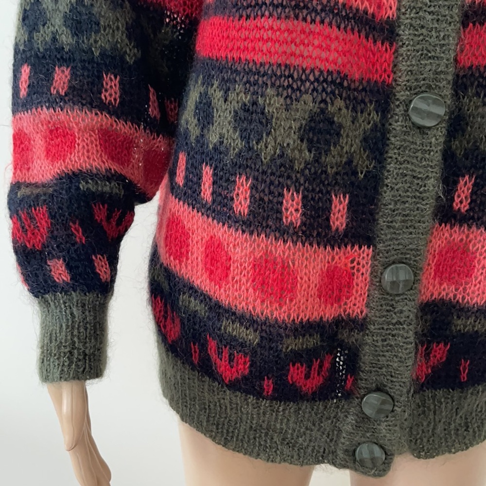 HANDCRAFTED | Longline multicolour cardigan - Picture 8 of 13